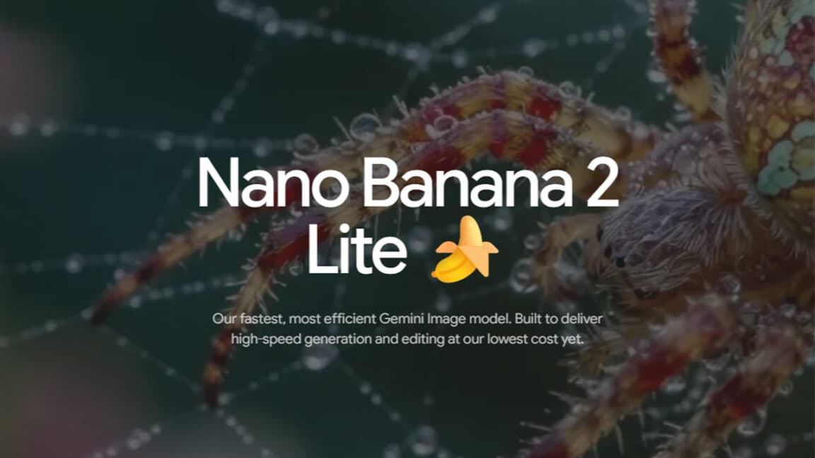 Google lance Nano Banana 2 Lite, son modèle d'image le plus rapide et le moins cher