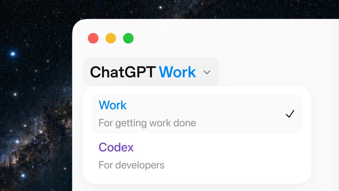 OpenAI lance ChatGPT Work, qui fusionne Codex et automatise des workflows pendant des heures