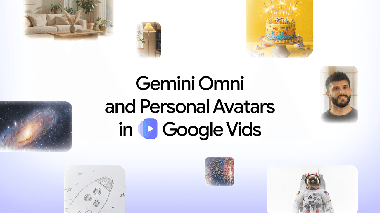 Google Vids ajoute des avatars personnalisés et l'IA Gemini Omni